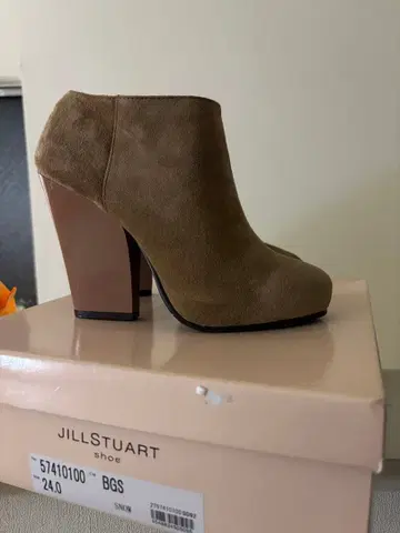 [ 새상품 ] JILLSTUART 브라운 스웨이드 부티 24.0