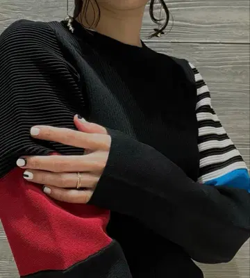 [새상품급] 아언리드 3파트 슬리브 니트 36 UN3D.