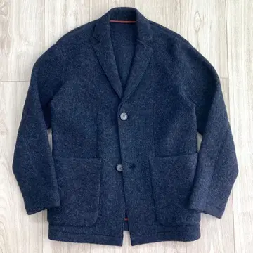 투모로우랜드 울 브러쉬 보아 테일러드 자켓 네이비 컨디션 최상