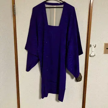 레트로 긴 겉옷 도행 코트 실크