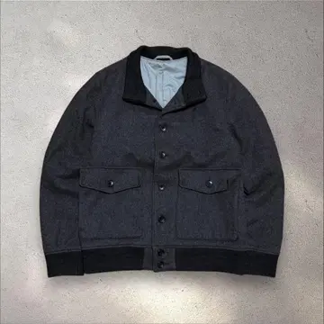 빈티지 울 블루종 노르마 코어 시티 보이 아메카지 구제 의류