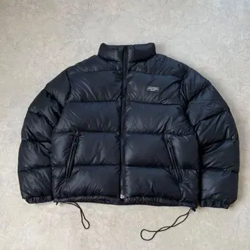 LUCKY STRIKE 다운 자켓 드로 코드 블랙