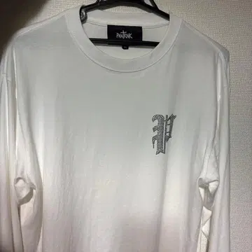 PHATRNK 스톤 장식 긴팔 셔츠 화이트