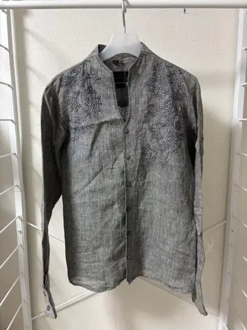 Aairish 자수 긴팔 셔츠