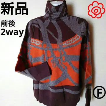 여성용 니트 터틀넥 스웨터 앞뒤 2way 가을/겨울 F [새상품]