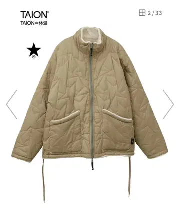 TAION 컨버스 다운 자켓 리버서블