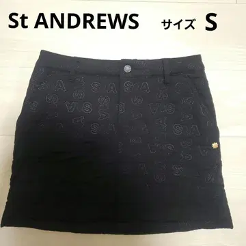 St ANDREWS 로고 자수 충전솜 스커트 사이즈 S
