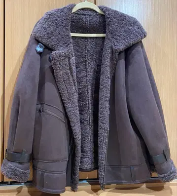 MURUA 무스탕 코트 브라운