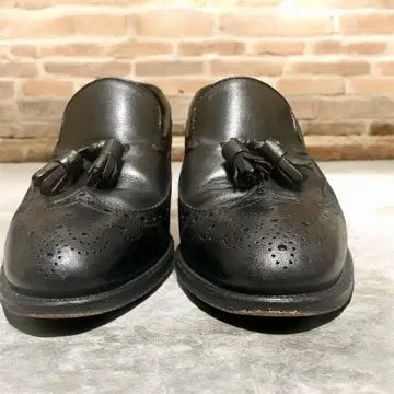 REGAL 블랙 가죽 태슬 로퍼