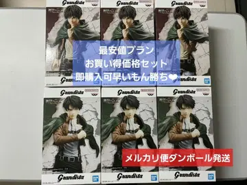 진격의 거인 Grandista 엘렌 리바이 피규어 6체 세트