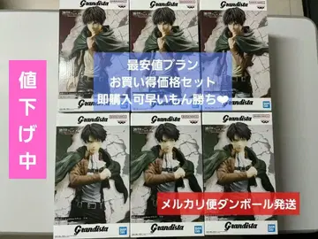 진격의 거인 Grandista 엘렌 리바이 피규어 6체 세트