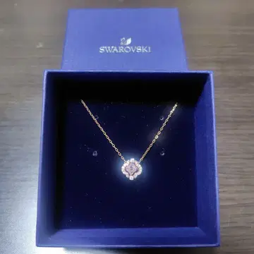 [ 새상품급 ] Swarovski 클로버 목걸이 로즈 골드