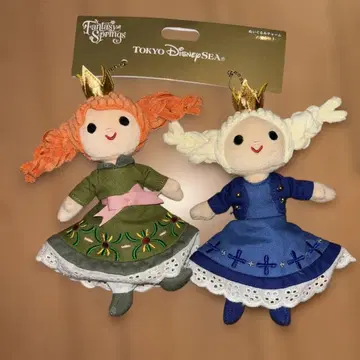 택 포함 새상품 봉제 인형 참 안나 판타지 스프링스 디즈니