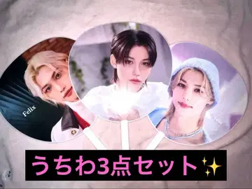 Felix K-POP 부채 3개 세트