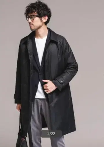 새상품급 나노 유니버스 카와타 페더 하이브리드 스텐카라 코트 블랙 L