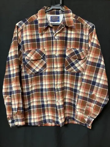 PENDLETON 플란넬 셔츠 M 구제 의류 70s