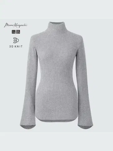 [ 새상품 ] 유니클로 마메쿠로구치 3D 리브 하이넥