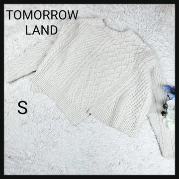 투모로우랜드 에어얀 케이블 크루넥 풀오버 화이트 S