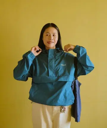 BROKEN BASE 나일론 테크 아노락 후드티