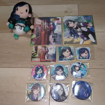 시라이시 안 색지 봉제 인형 캔 배지