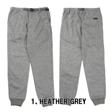 Gramcci 본딩 니트 플리스 내로우 레그 팬츠