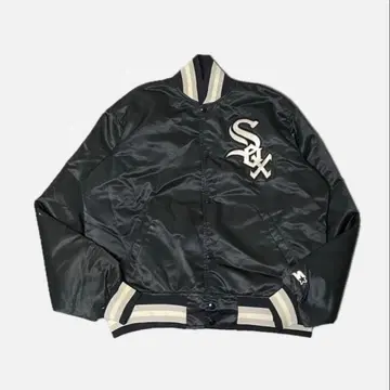 starter 90s 화이트삭스 MLB 블랙 바시티 자켓 자수 로고