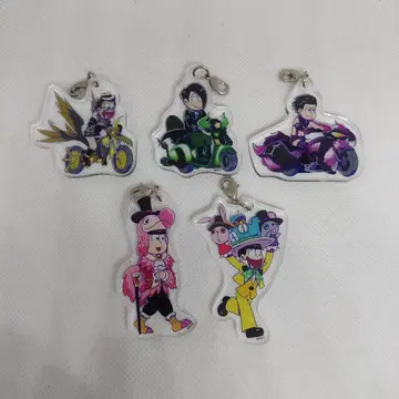 오소마츠 6쌍둥이 헤소쿠리 워즈 아크릴 키링 5개 세트