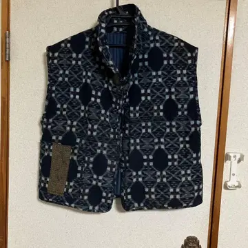 구루메 카스리 면 누빔 베스트 L~M