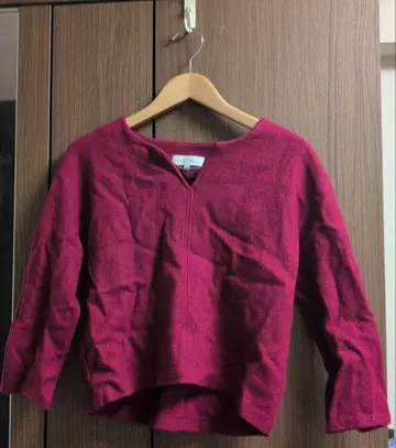 그린 라벨 릴랙싱 니트 셋업 사이즈 38 라즈베리