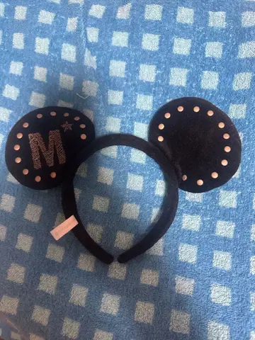 미키 귀 블랙 머리띠