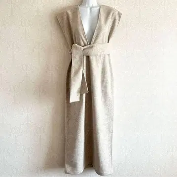 Bab 울 라이크 리본 세트 점프 스커트 M