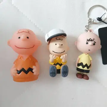찰리 브라운 핑거 퍼펫 숨바꼭질 피규어 3개 세트
