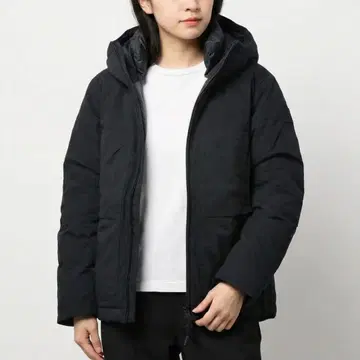 데상트 ddd 히트 네비 다운 자켓 블랙