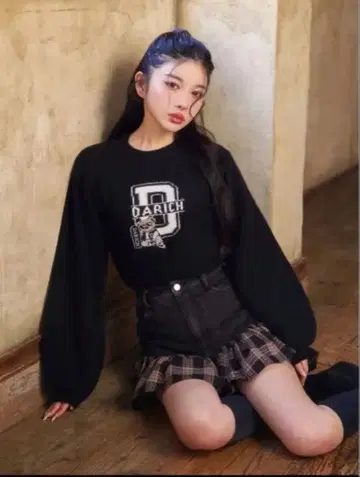 Darich 다리치 D 베어 자카드 니트탑