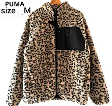 PUMA 푸마 레오파드 무늬 보아 자켓 표범 무늬 집업 레오파드 보아
