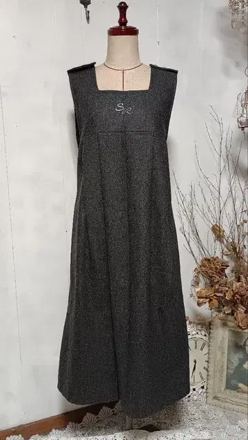 00s [구제 의류] vintage 빈티지 세일러 카라 그레이 원피스