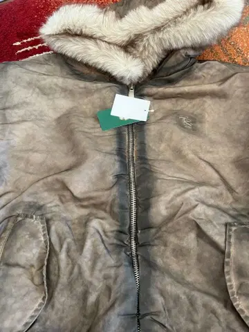 Vintage styles logo Nylon jacket / Brown