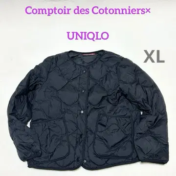 [ 컨디션 최상 ] 유니클로 라이트 다운 노카라 자켓 콩트와르 데코토니에