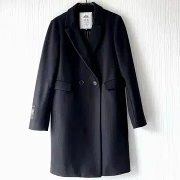 슬로브 이에나 캐시미어 혼방 체스터 코트 38 블랙 새상품급