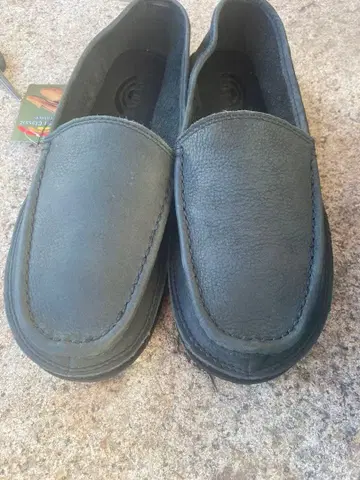 Rainbow sandal 블랙 가죽 로퍼 MEN'S 10