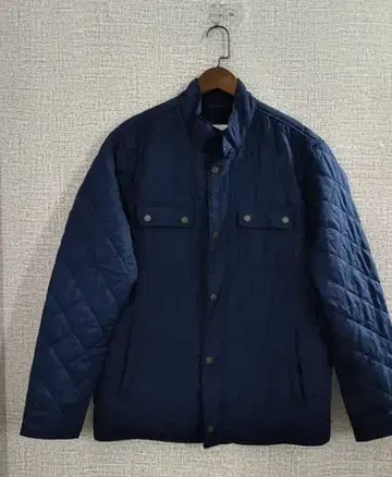 네이비 퀼팅 자켓
