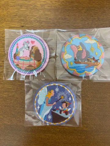 디즈니 자수 캔뱃지 이상한 나라의 앨리스 덤보 피노키오