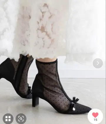 RANDA 리본 시어 숏부츠