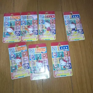 헬로키티 지퍼 키링 체육계 2001년 묶음 판매