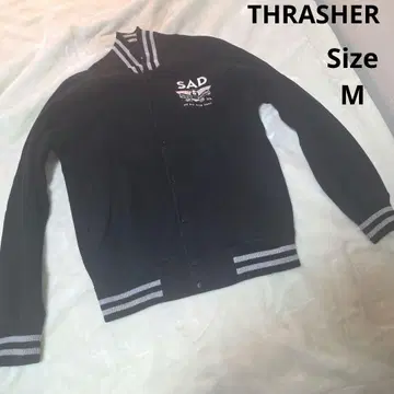 [ 인기 THRASHER ] 블랙 맨투맨 자켓 사이즈 M