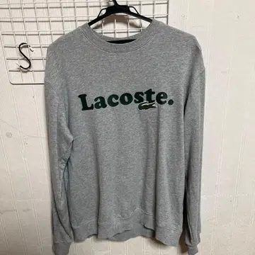Lacoste 그레이 크루넥 맨투맨