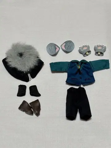 넨도로이드돌 의상 세트 늑대 군