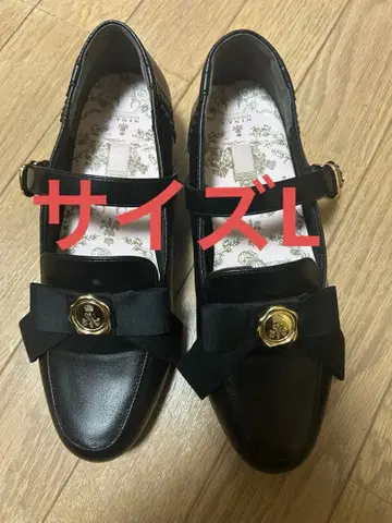 L 사이즈 아오키 미사코 시마무라 니나스 콜라보 펌프스 블랙