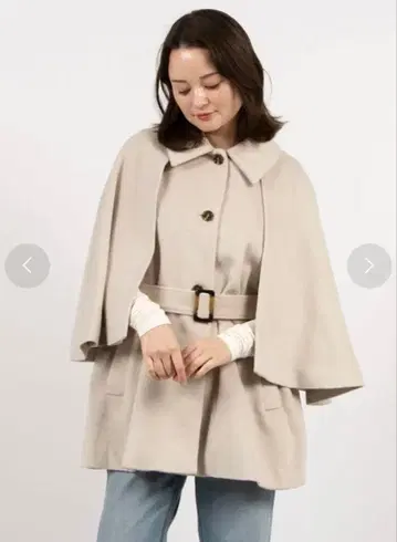 아카이브 케이프 코트 베이지 미사용 새상품