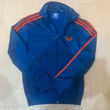 adidas 트랙 자켓 파이어버드 파랑 x 오렌지 XS